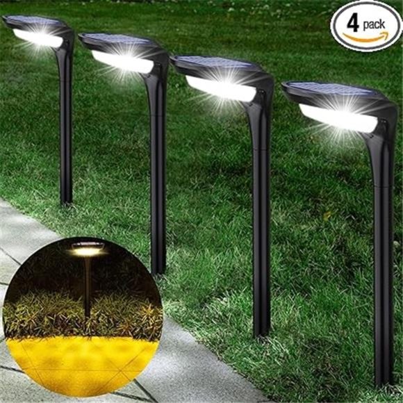 Solar Path Lights Outdoor, 150 Lumen Bright Solar Pathway Lights, Solar Lights - Picture 7 of 7